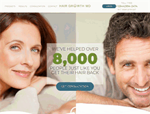 Tablet Screenshot of hairgrowthmd.com